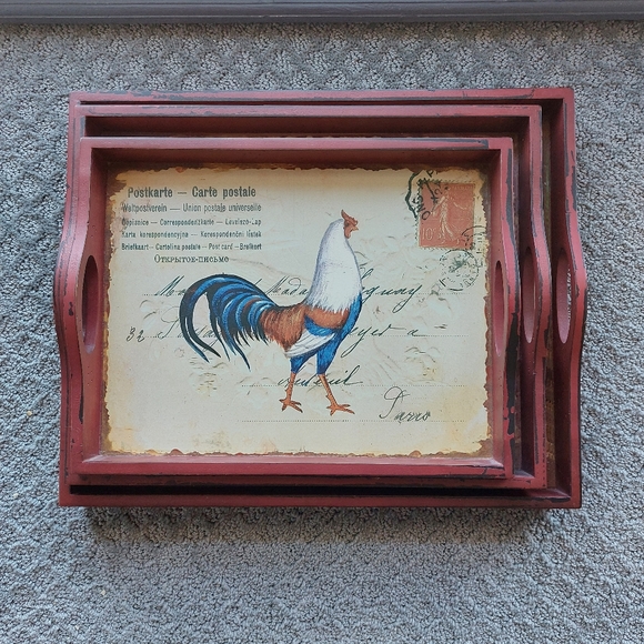 Rooster Serving Trays - Picture 5 of 10